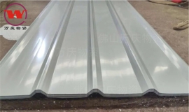 天津新宇彩涂板卷材白灰镀铝锌钢板V840彩钢压型板屋面顶板
